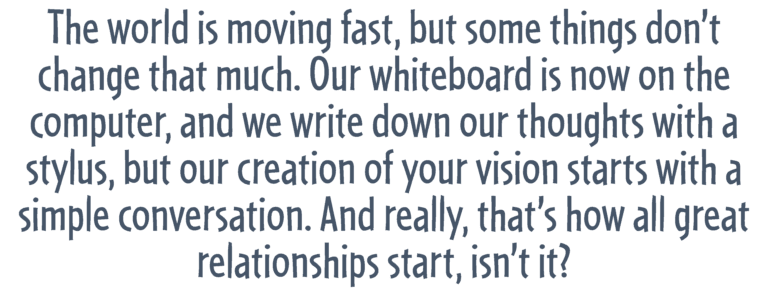 Text about relationships and vision.