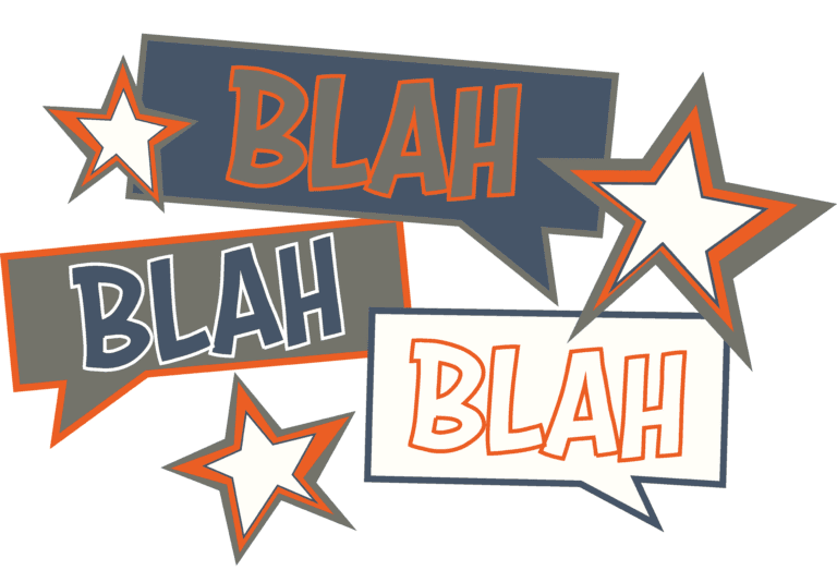 Blahblahblah logo with transparent background